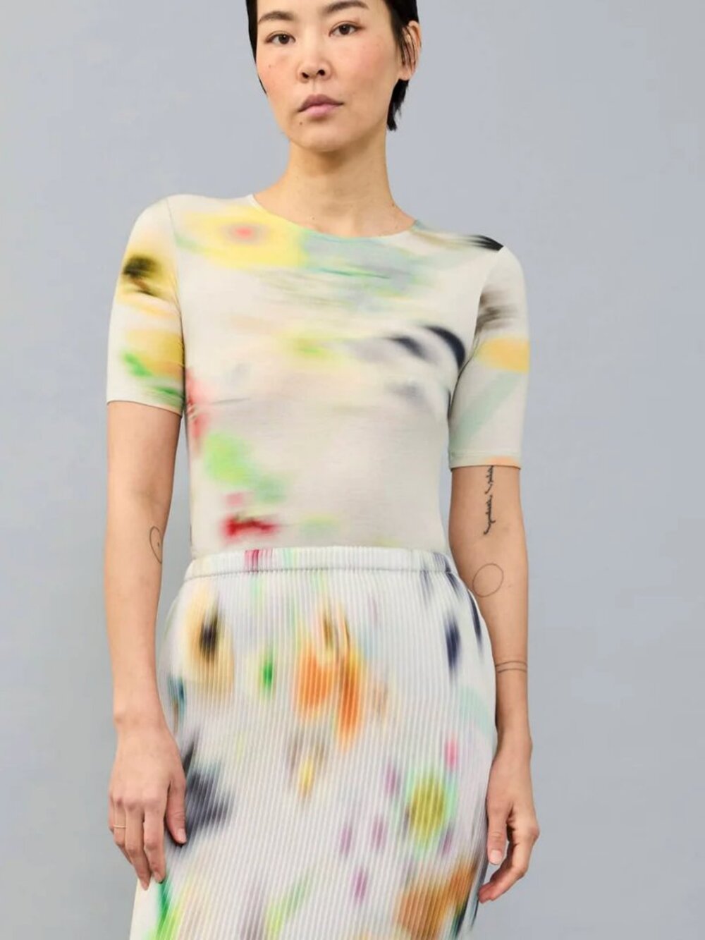 JULIA HEUER Sui Jersey Top in light Mayu